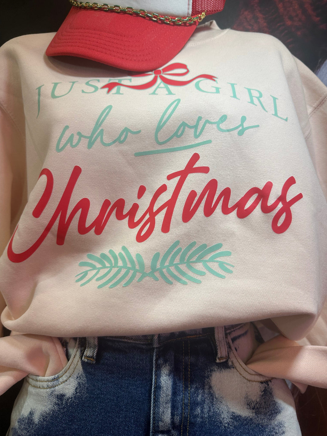 Just Girl Who Loves Christmas Sweatshirt