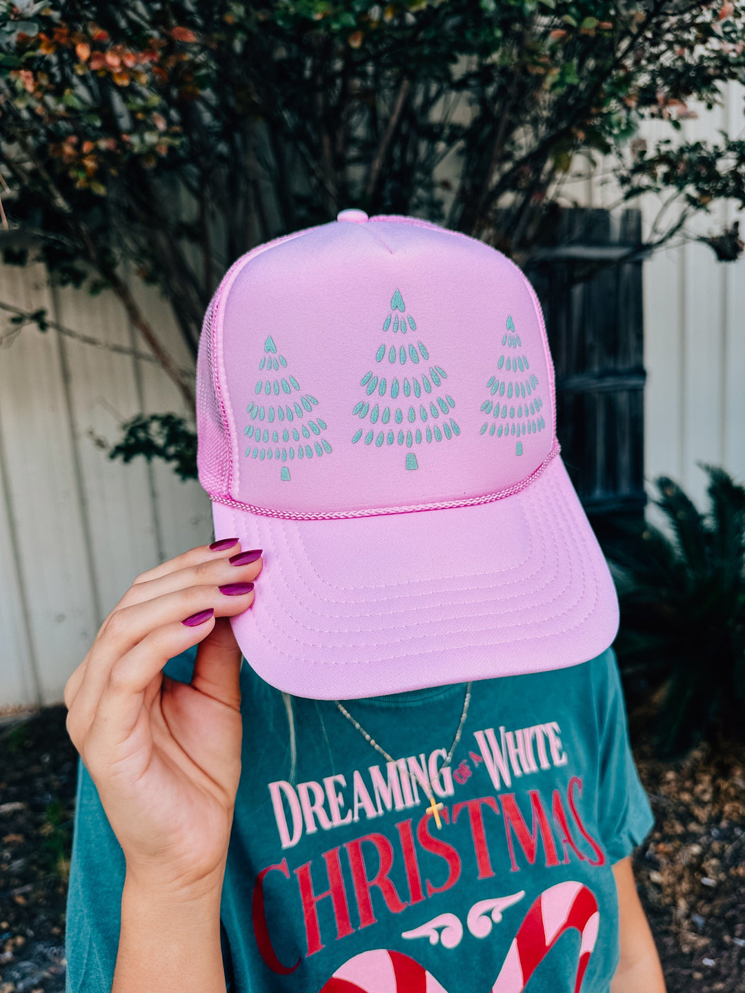 Tri-Trees Pink Trucker Hat