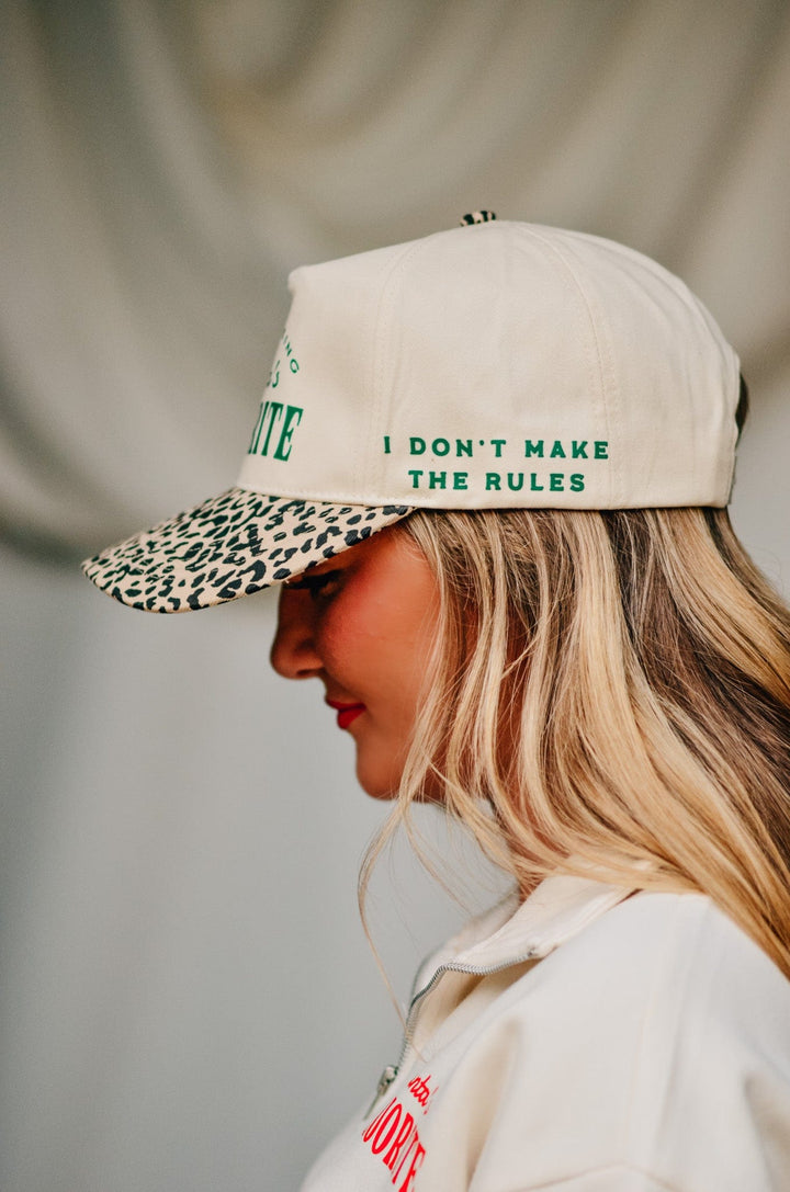 Santa’s Favorite Leopard Canvas Trucker Hat (PREORDER SHIPS 10/30)