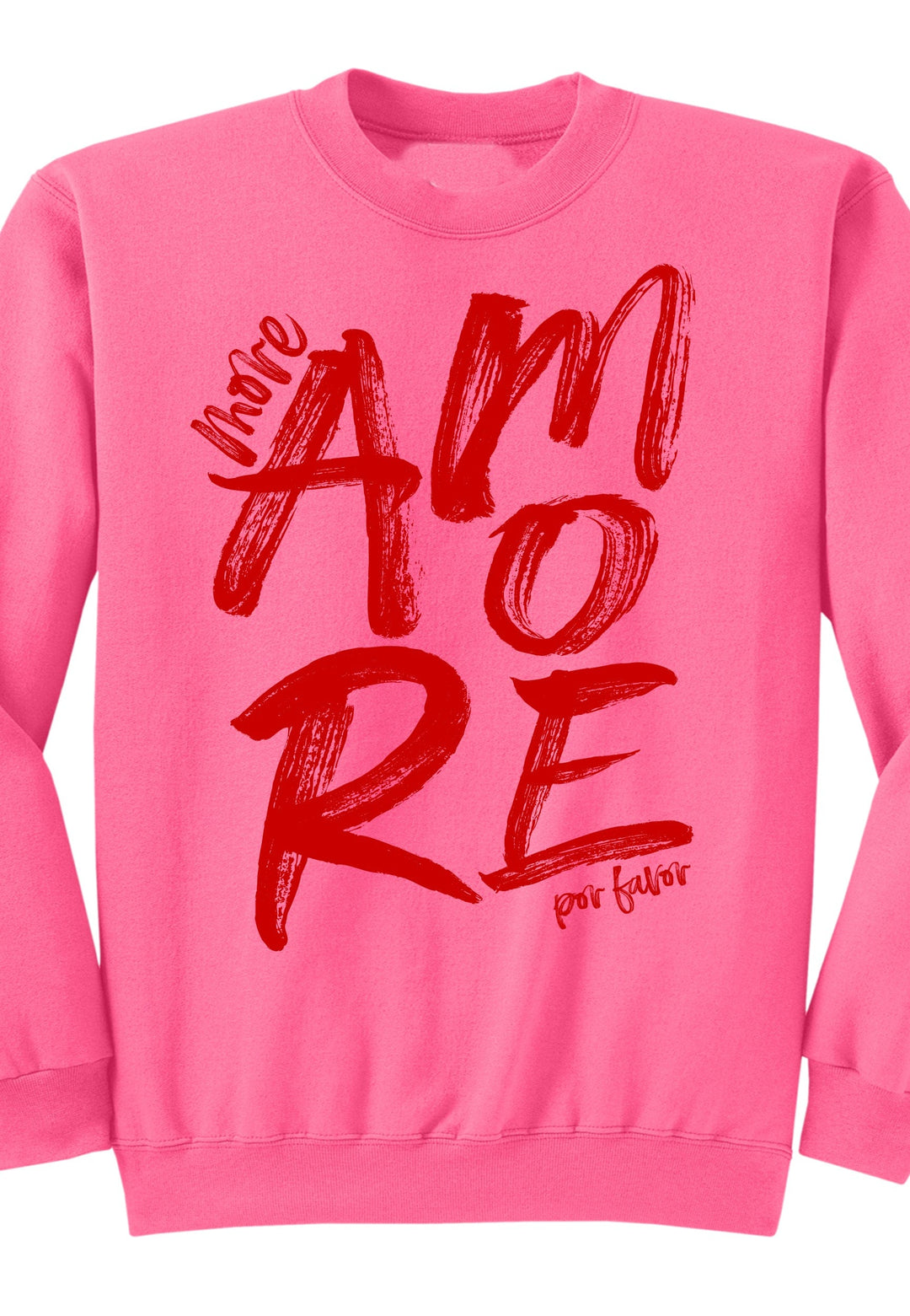 More Amore Por Favor Pink Sweatshirt