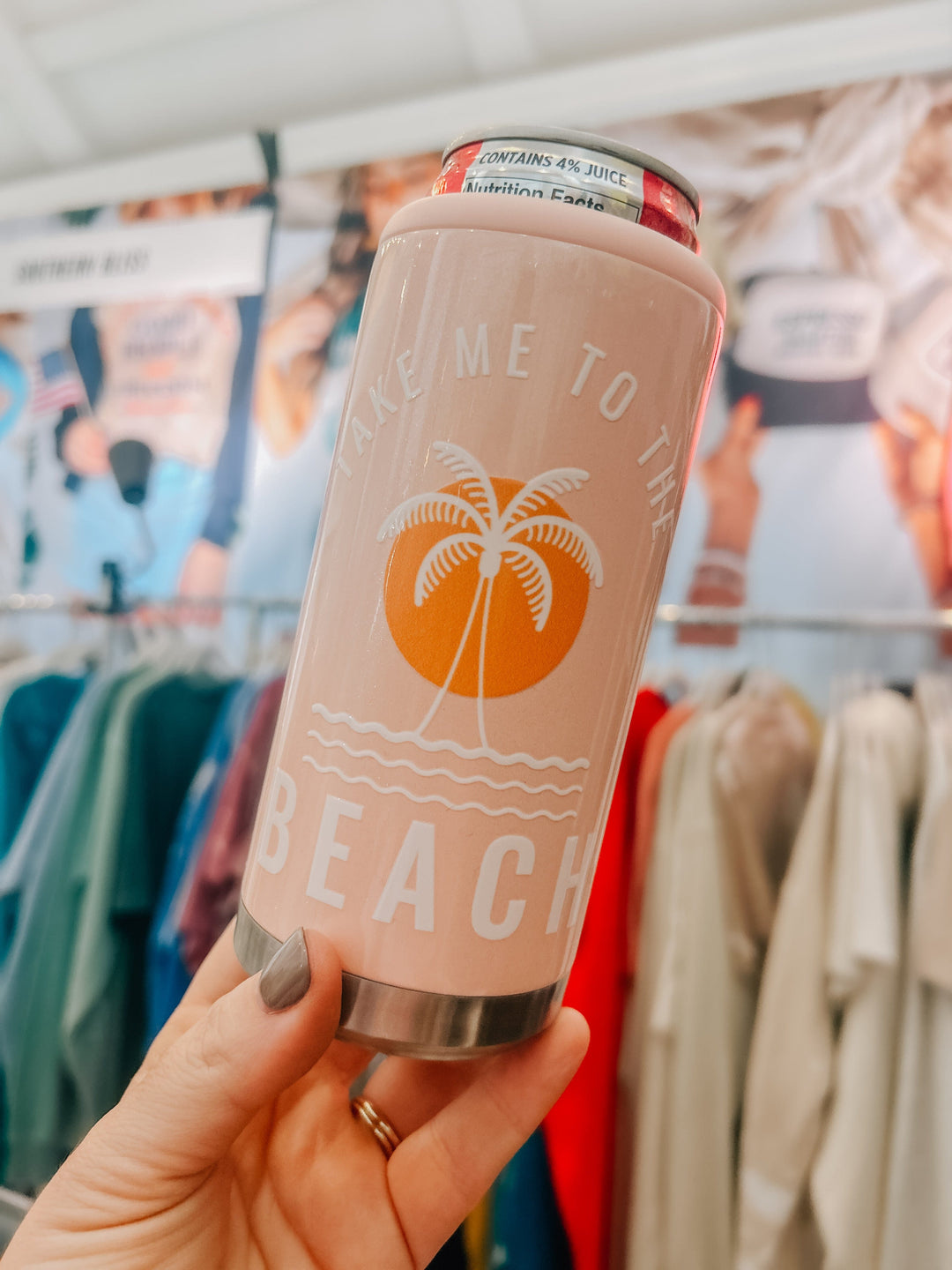 Take Me to the Beach Skinny Can Cooler