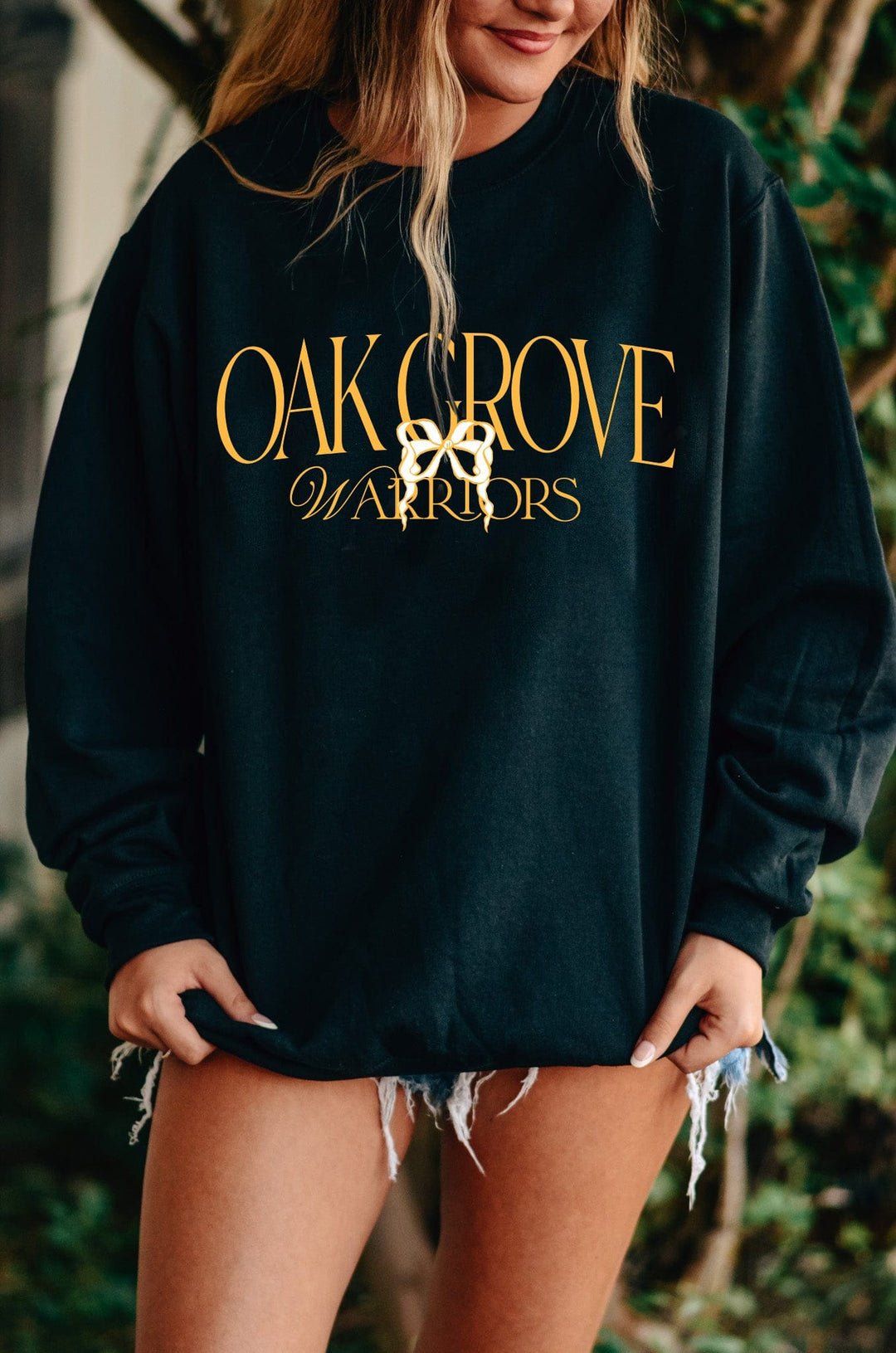 Oak Grove Bow Sweatshirt YOUTH