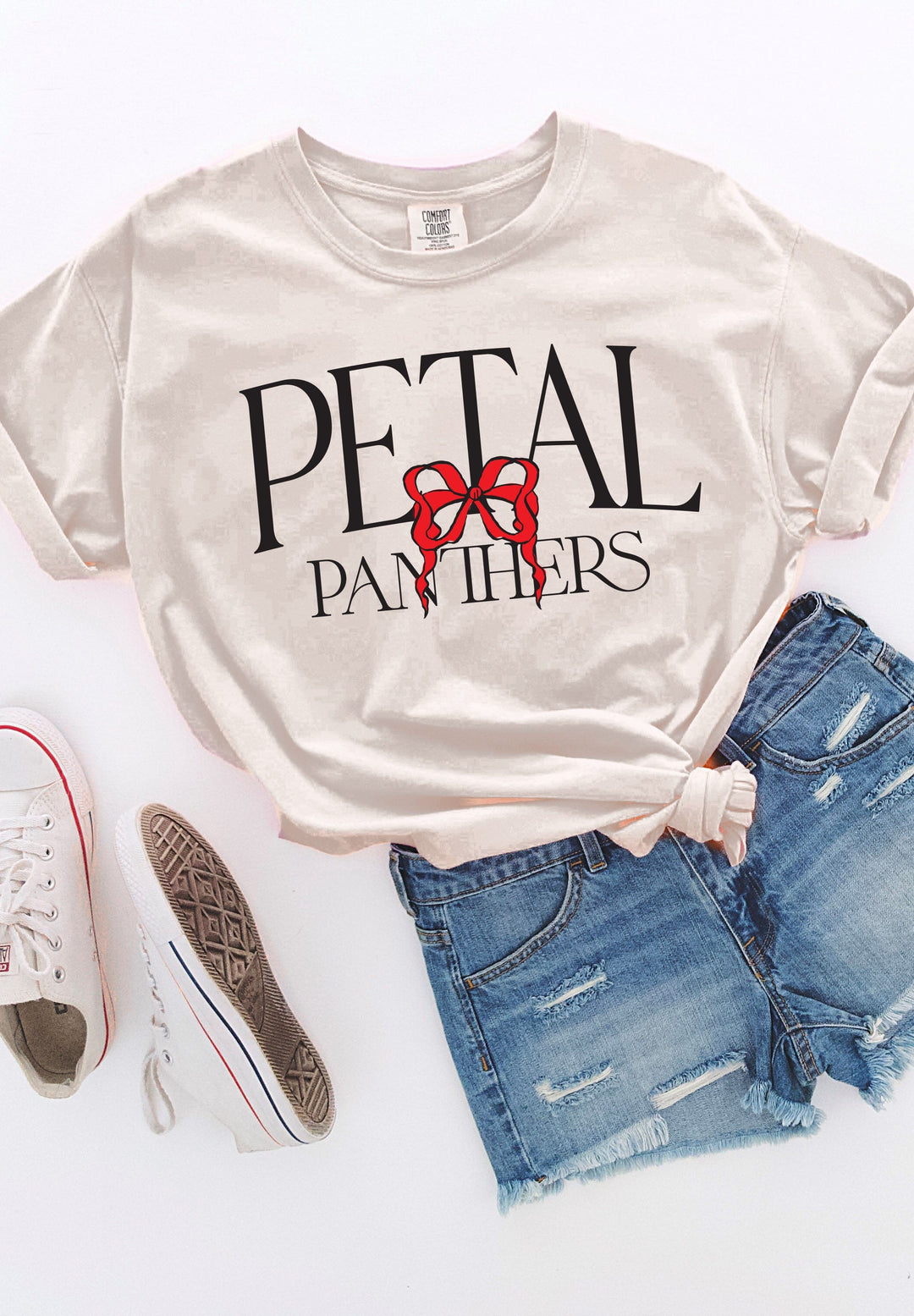 Petal Bow Comfort Colors Tee