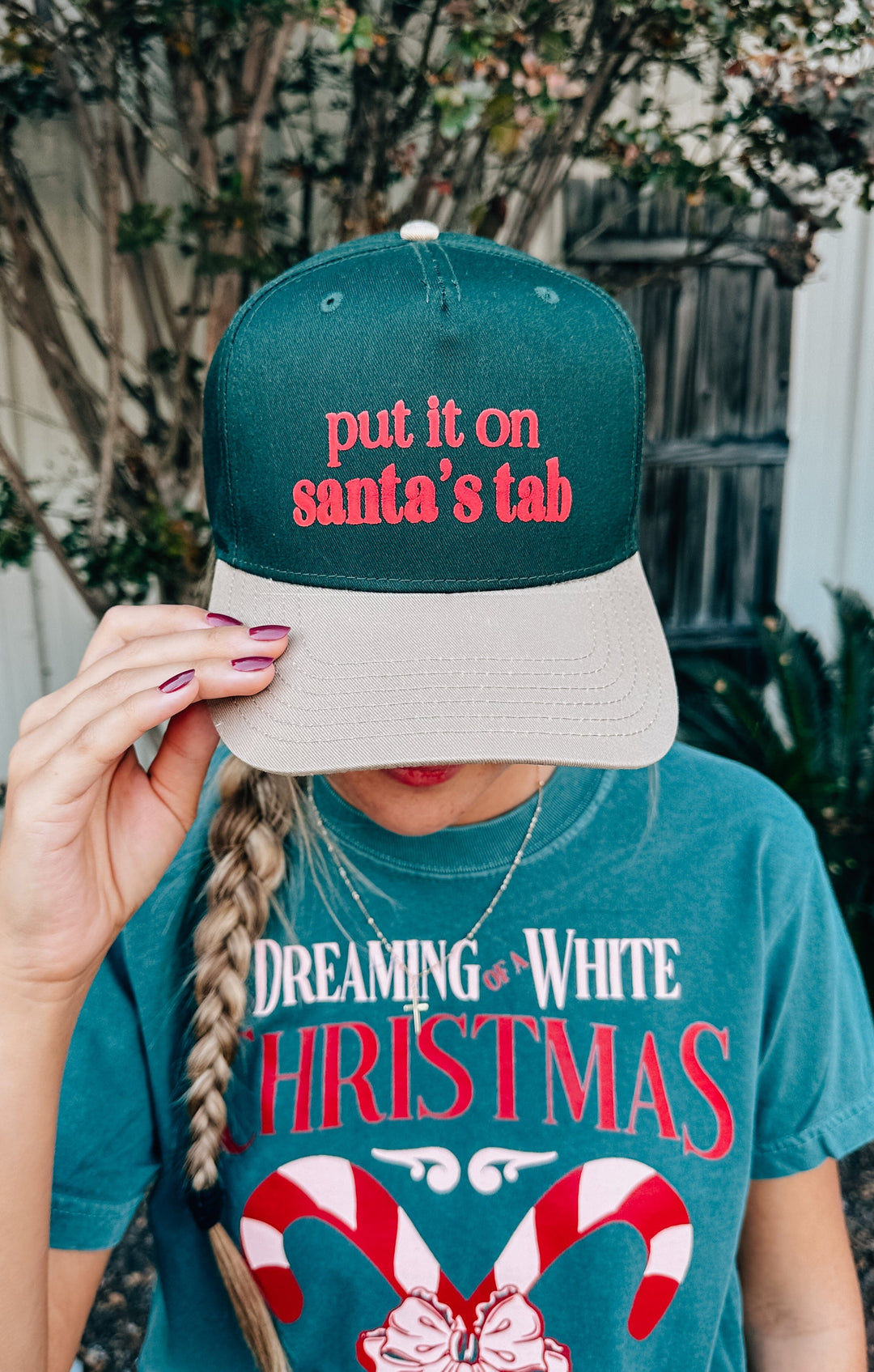 Put it on Santa’s Tab Canvas Trucker Hat