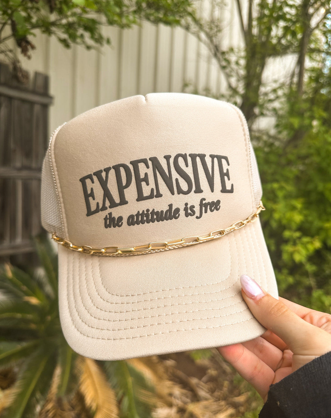 Expensive Foam Trucker Hat - WITH CHAIN