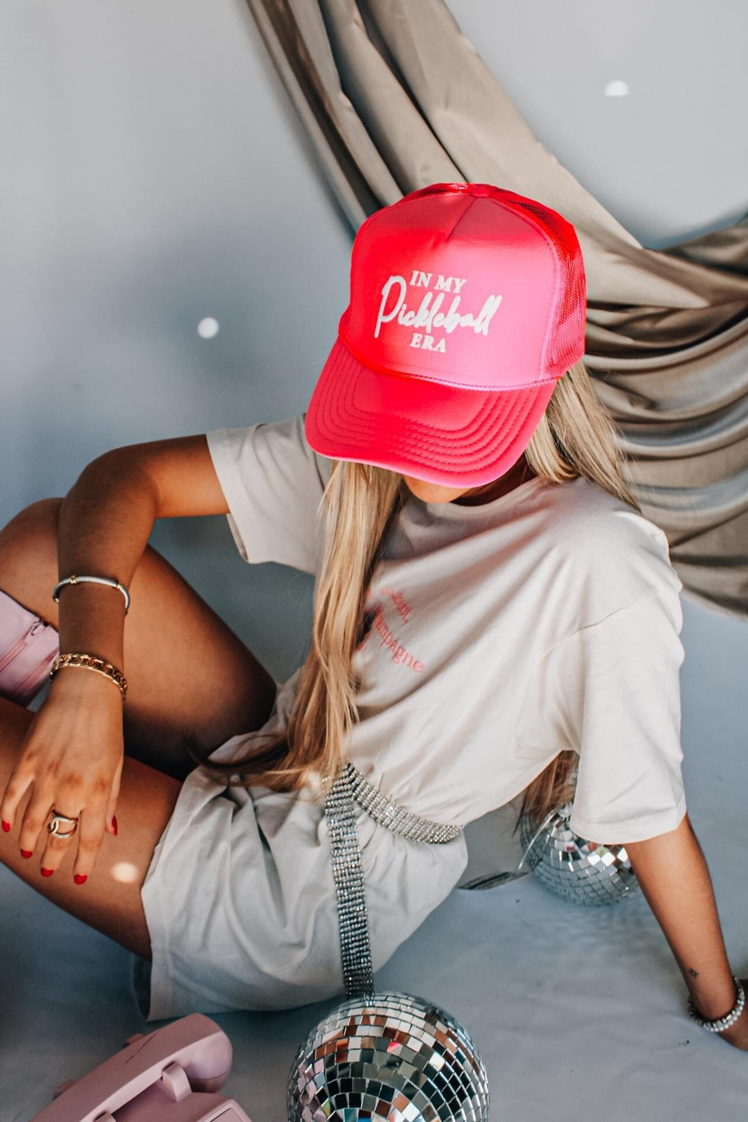 In my Pickleball Era Hot Pink Trucker hat