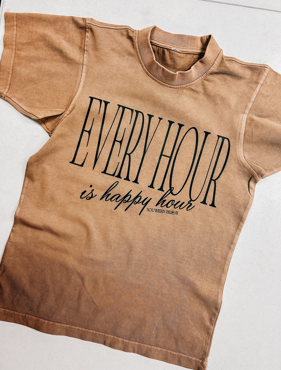 Everyday is Happy Hour Mock Tee