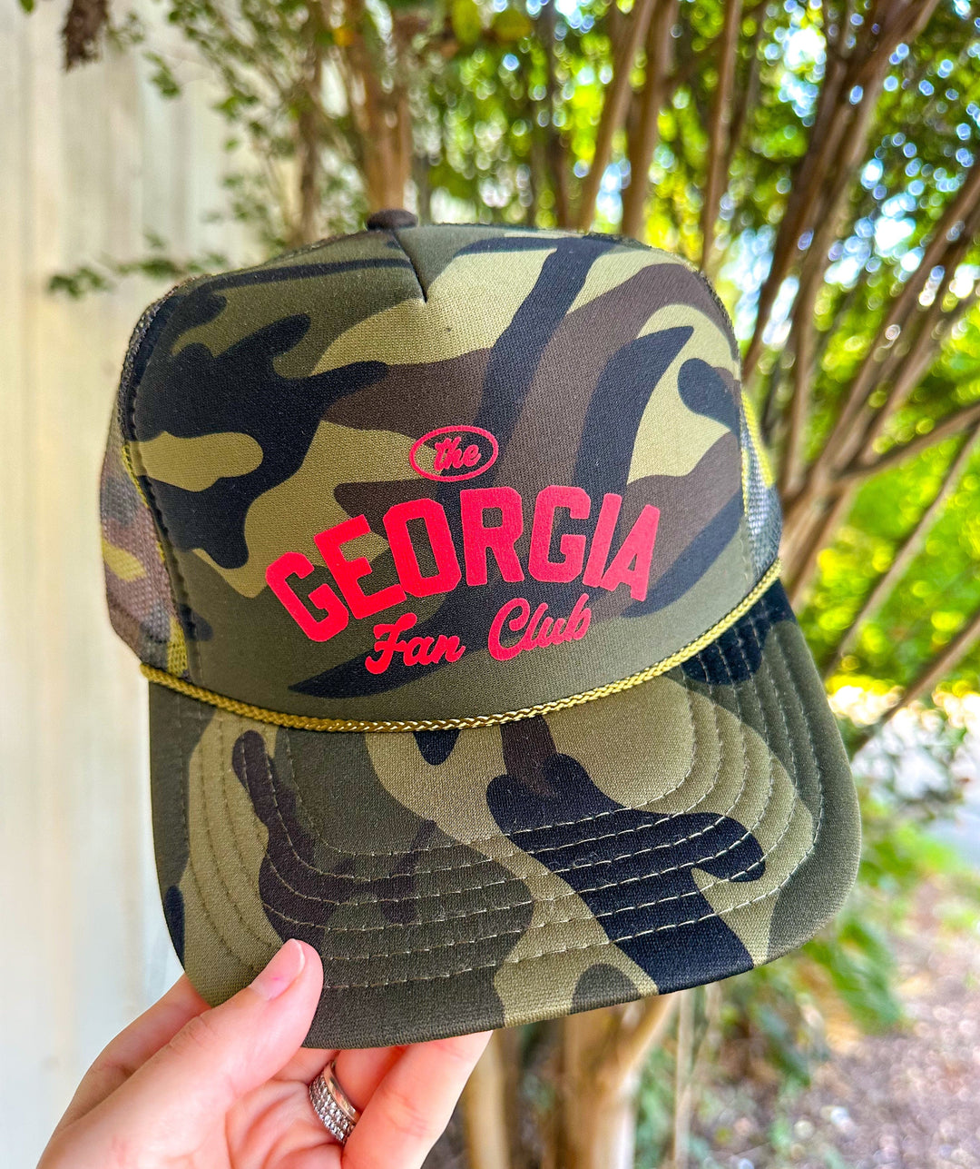 The Georgia Fan Club Full Camo Trucker Hat
