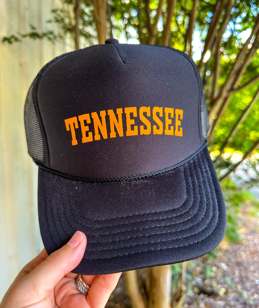 Tennessee Black Trucker Hat