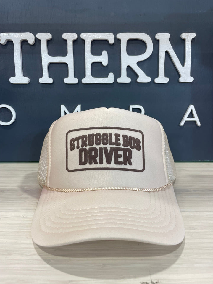 Struggle Bus Driver Cream Trucker Hat