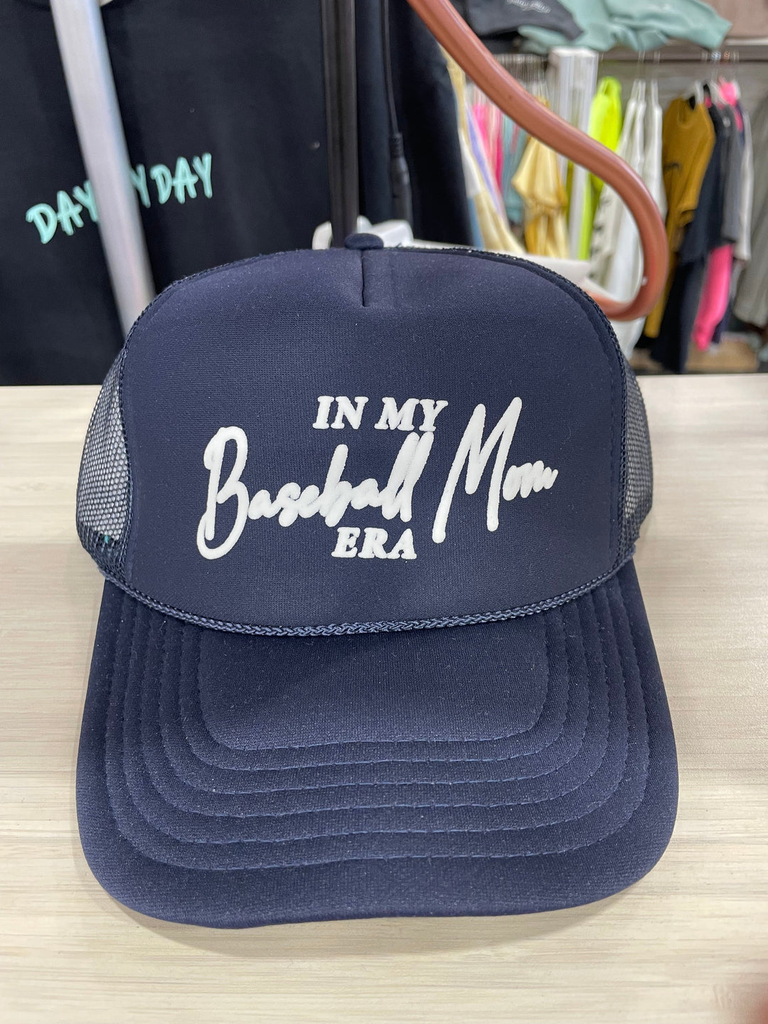 In My Baseball Mom Era Navy Trucker Hat