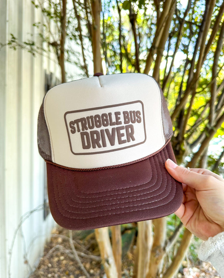 Struggle Bus Driver Tan/Brown Trucker Hat
