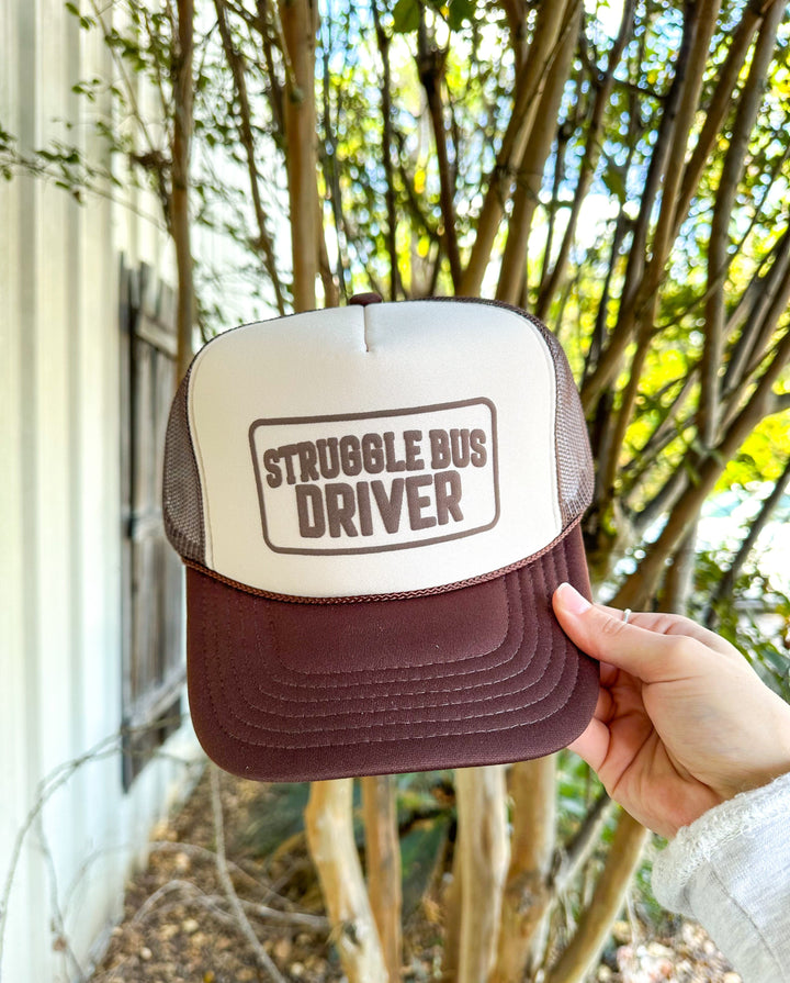 Struggle Bus Driver Tan/Brown Trucker Hat