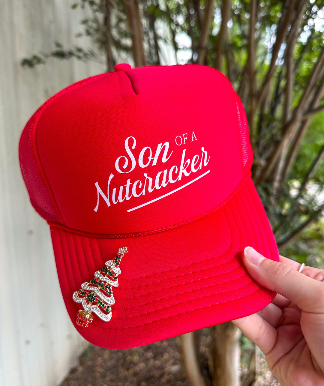 Son Of A Nut Cracker Red Trucker
