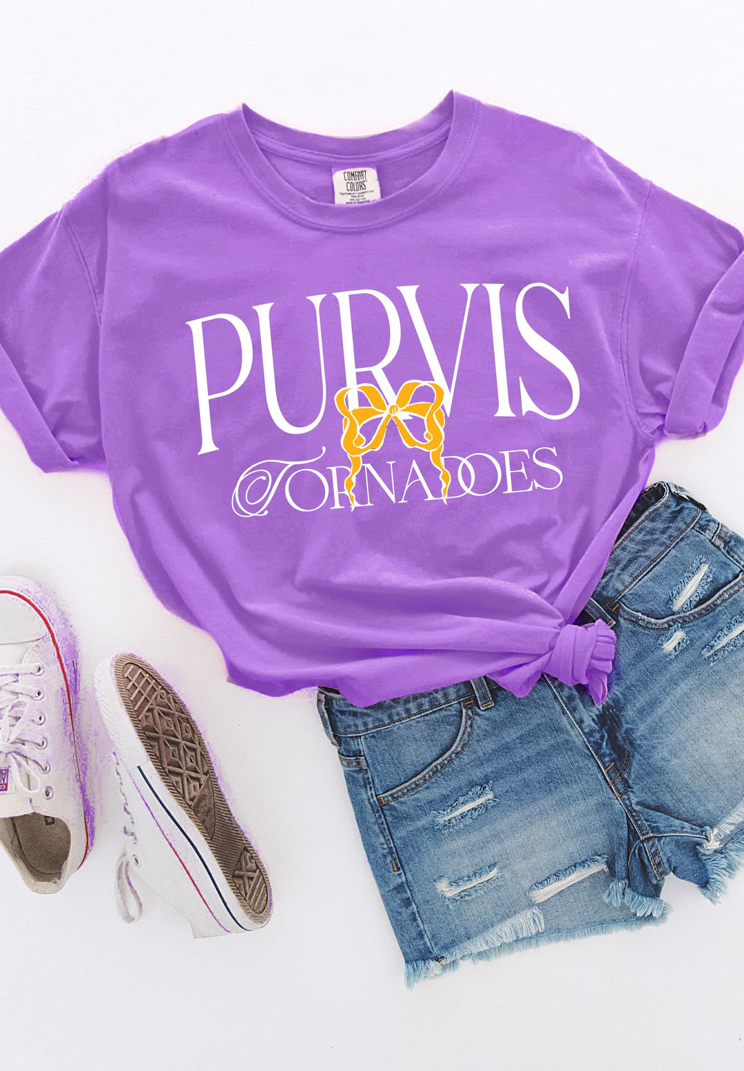 Purvis Bow Comfort Colors Tee