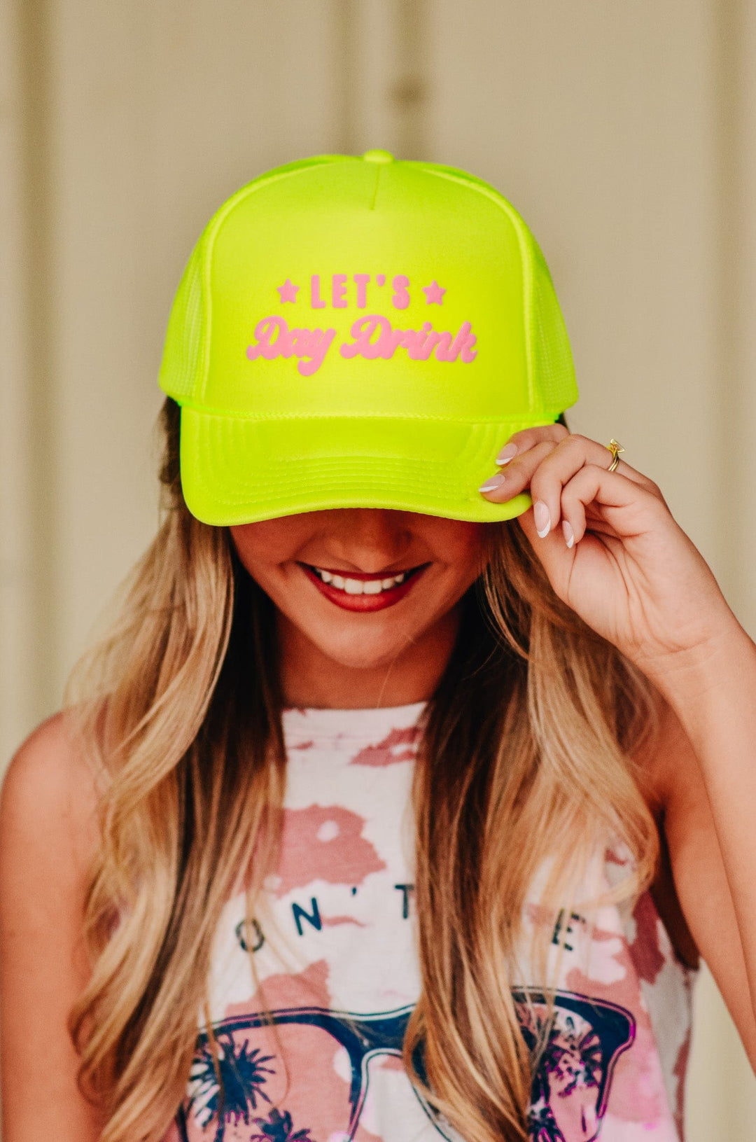 Lets Day Drink Yellow Trucker