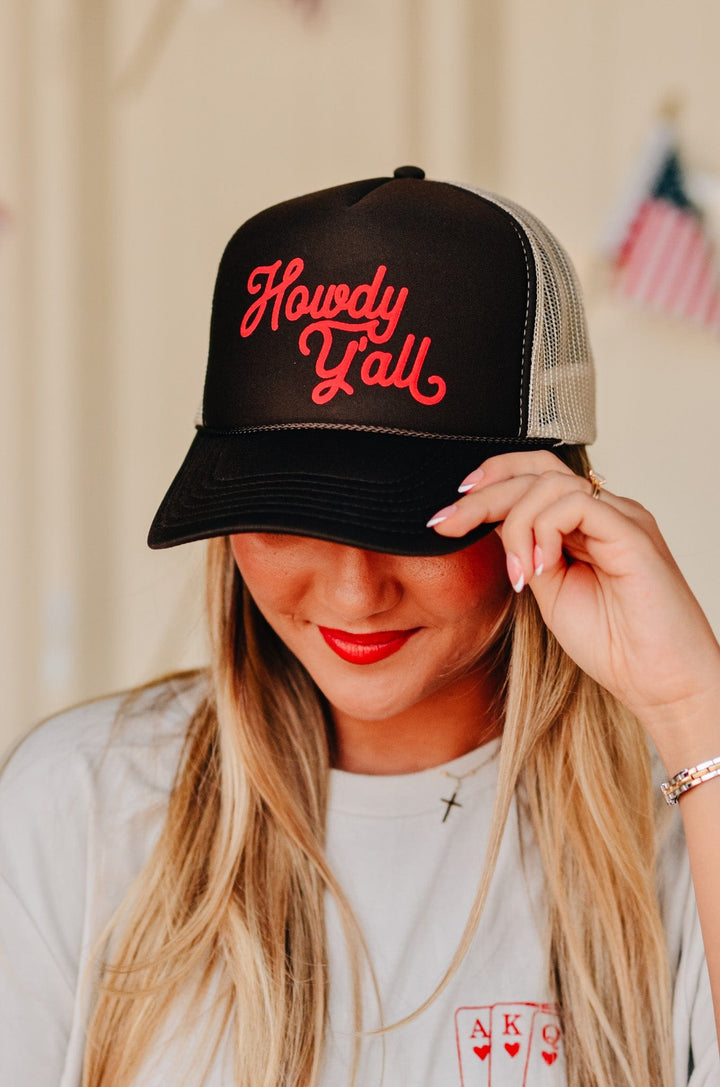 Howdy Y'all Trucker Brown/Tan Hat