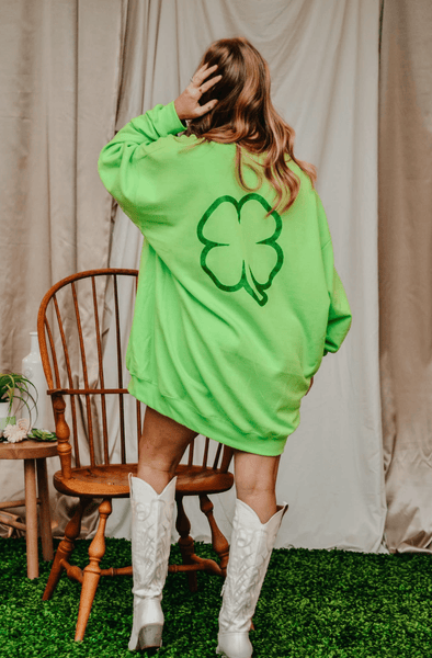 Happy Go Lucky Glitter Sweatshirt – Southern Bliss Company