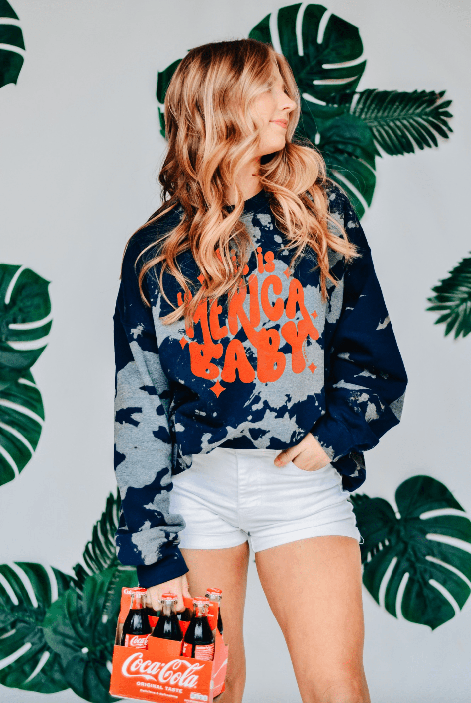 This is 'Merica Baby Bleached Sweatshirt