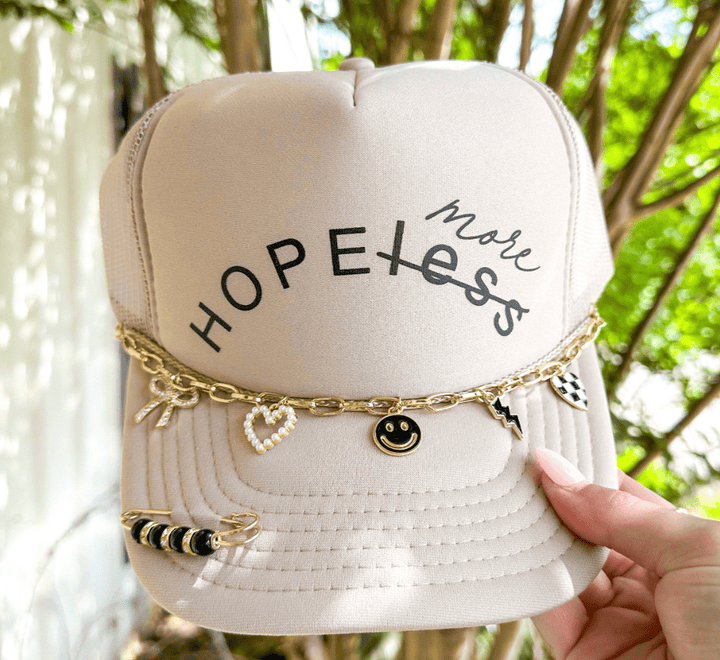 Hope More Cream Trucker Hat