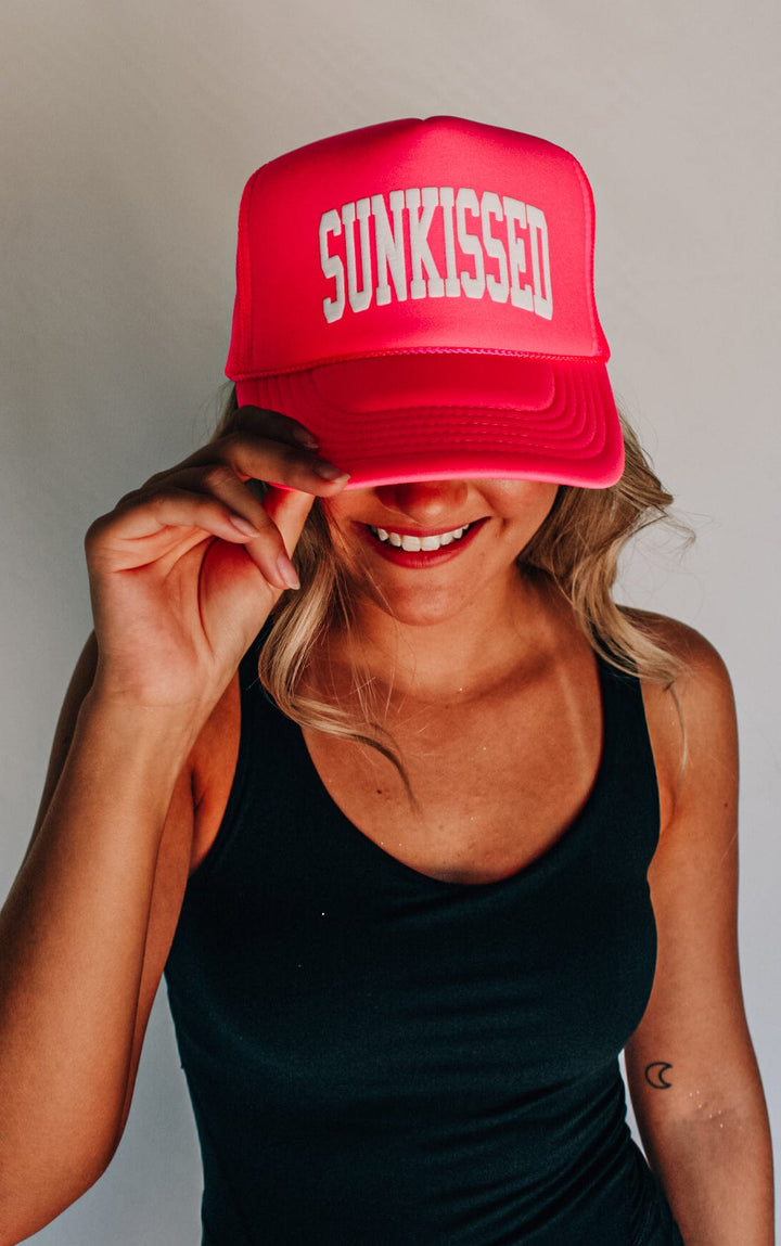 Sunkissed Hot Pink Trucker Hat
