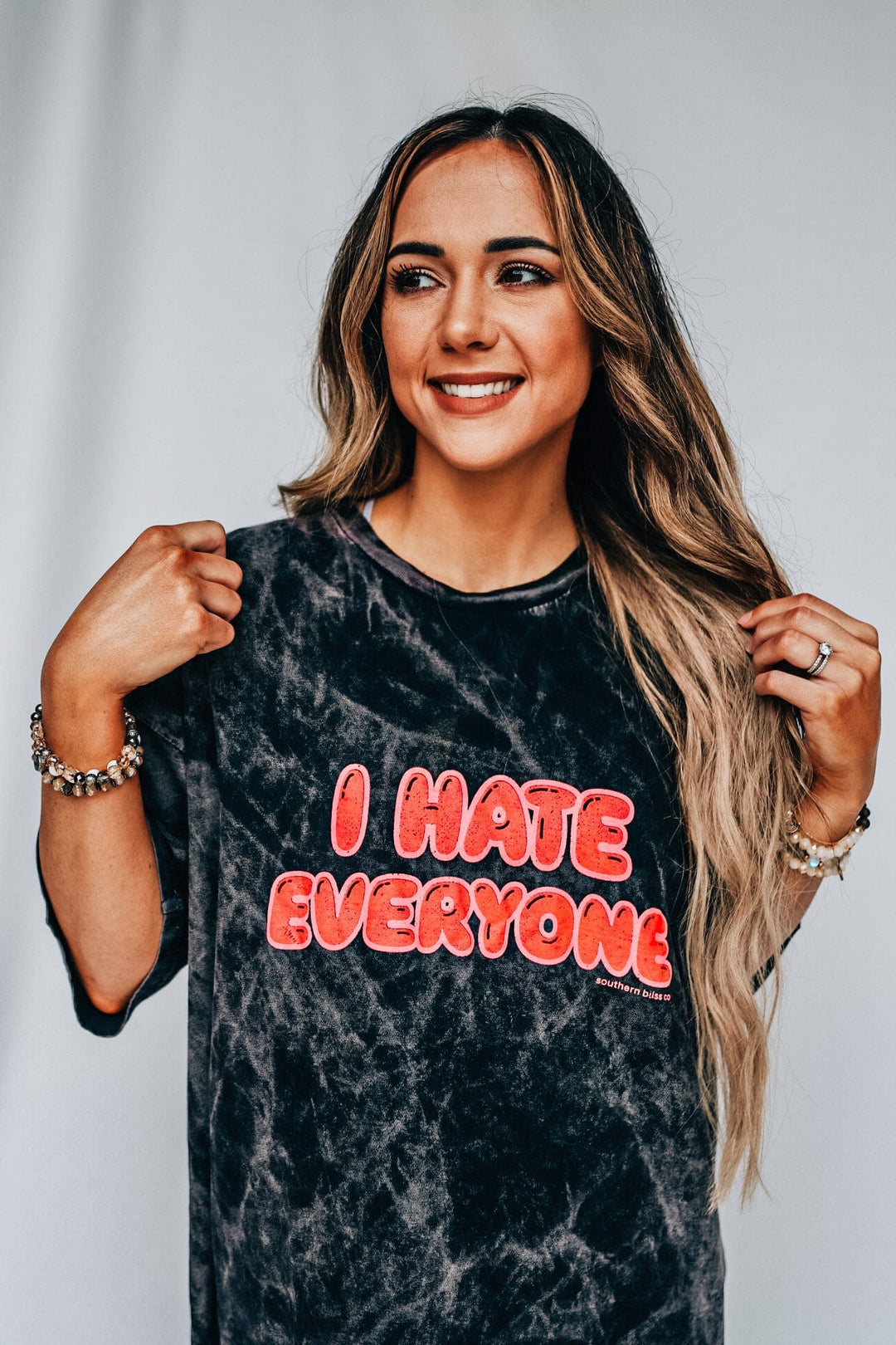I Hate Everyone Black Cloud Tee