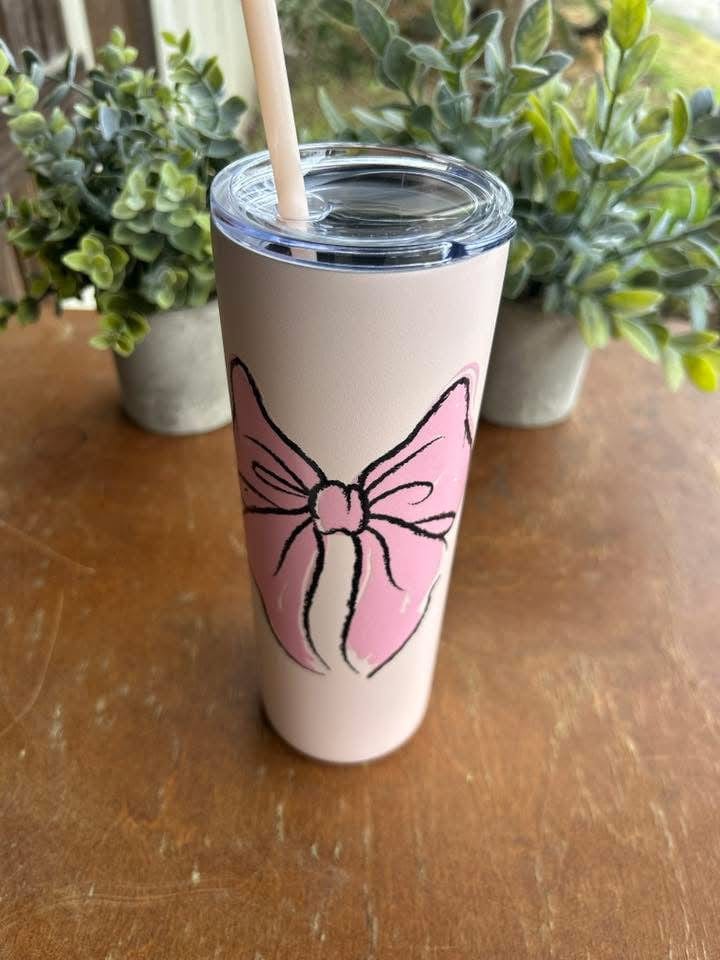 Pink Bow 20oz Tumbler