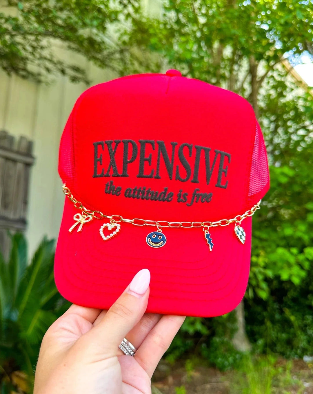 Expensive RED Foam Trucker Hat