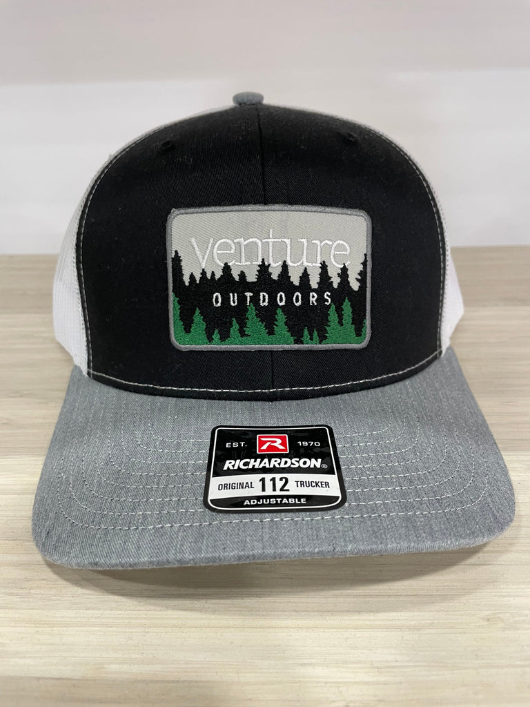 VENTURE - Rectangle Forrest Grey/Black/White Hat