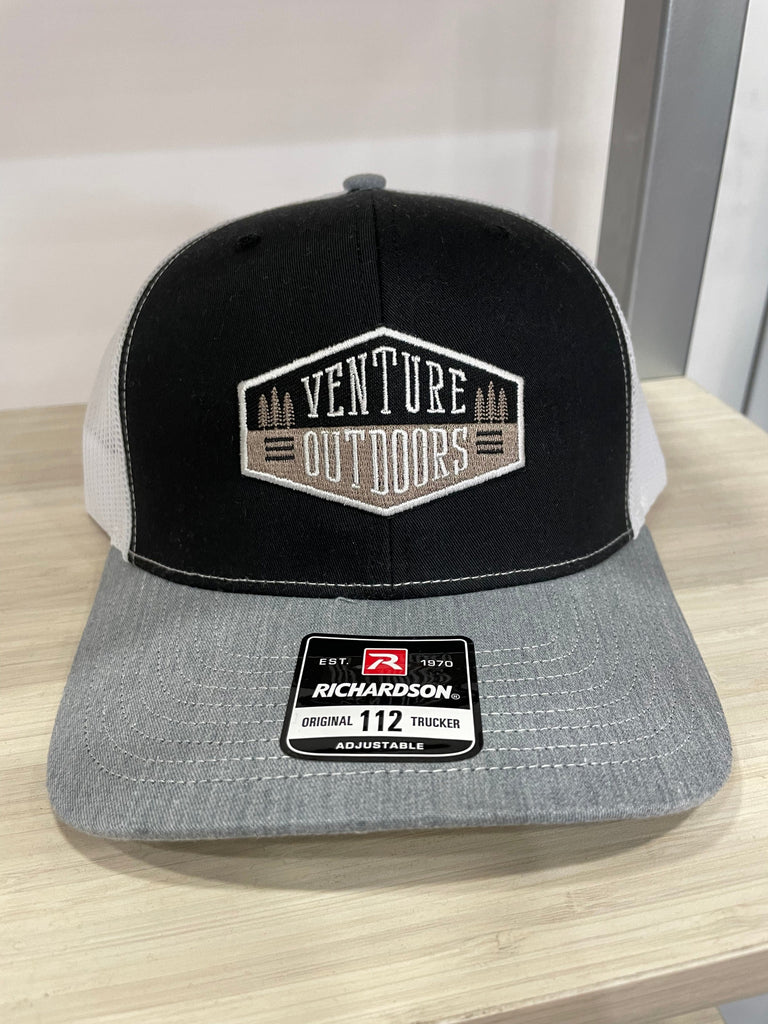 VENTURE - Hexagon Black/White/Grey Hat