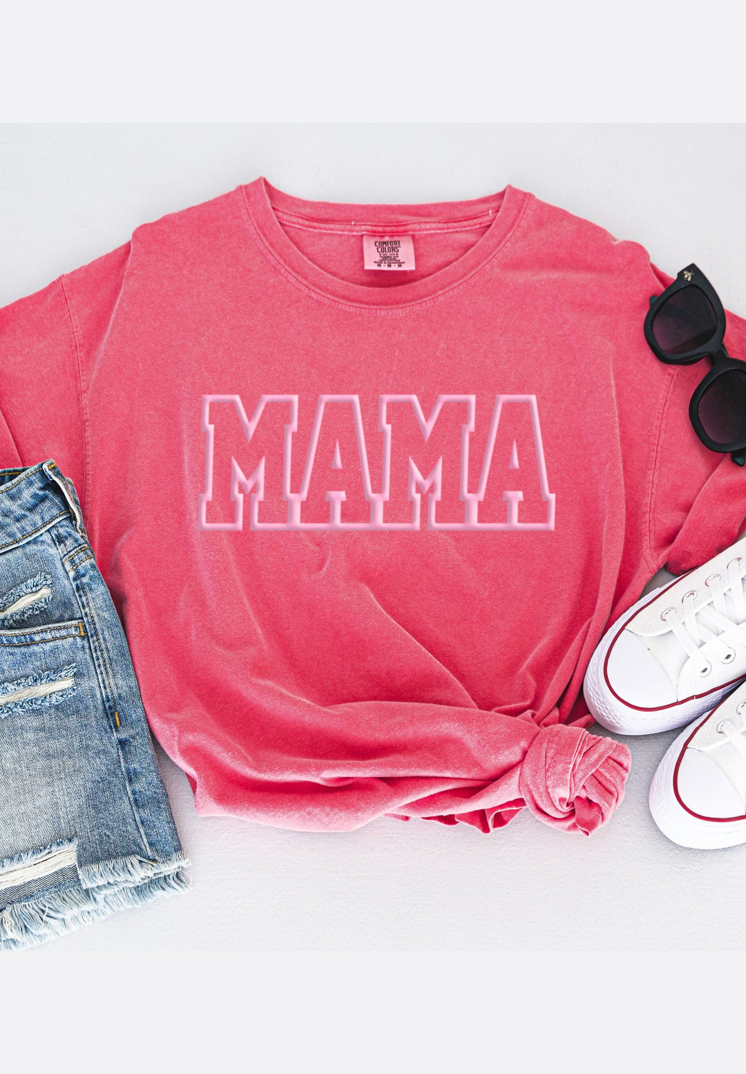 MAMA Outline Puff Watermelon Tee