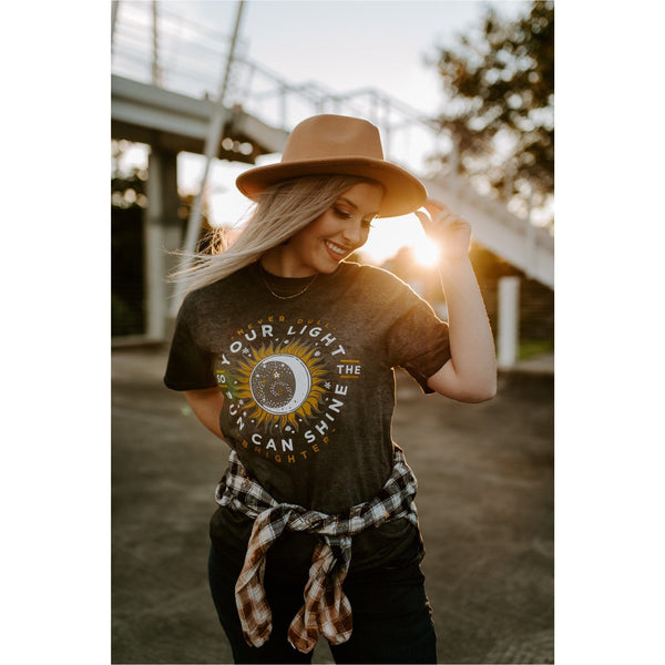 Never Dull Your Light Black Oil Wash Southern Bliss Company