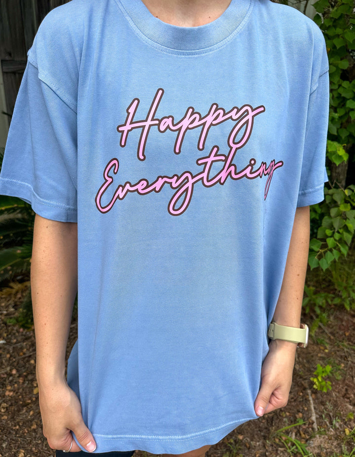 Happy Everything Mock Neck Tee
