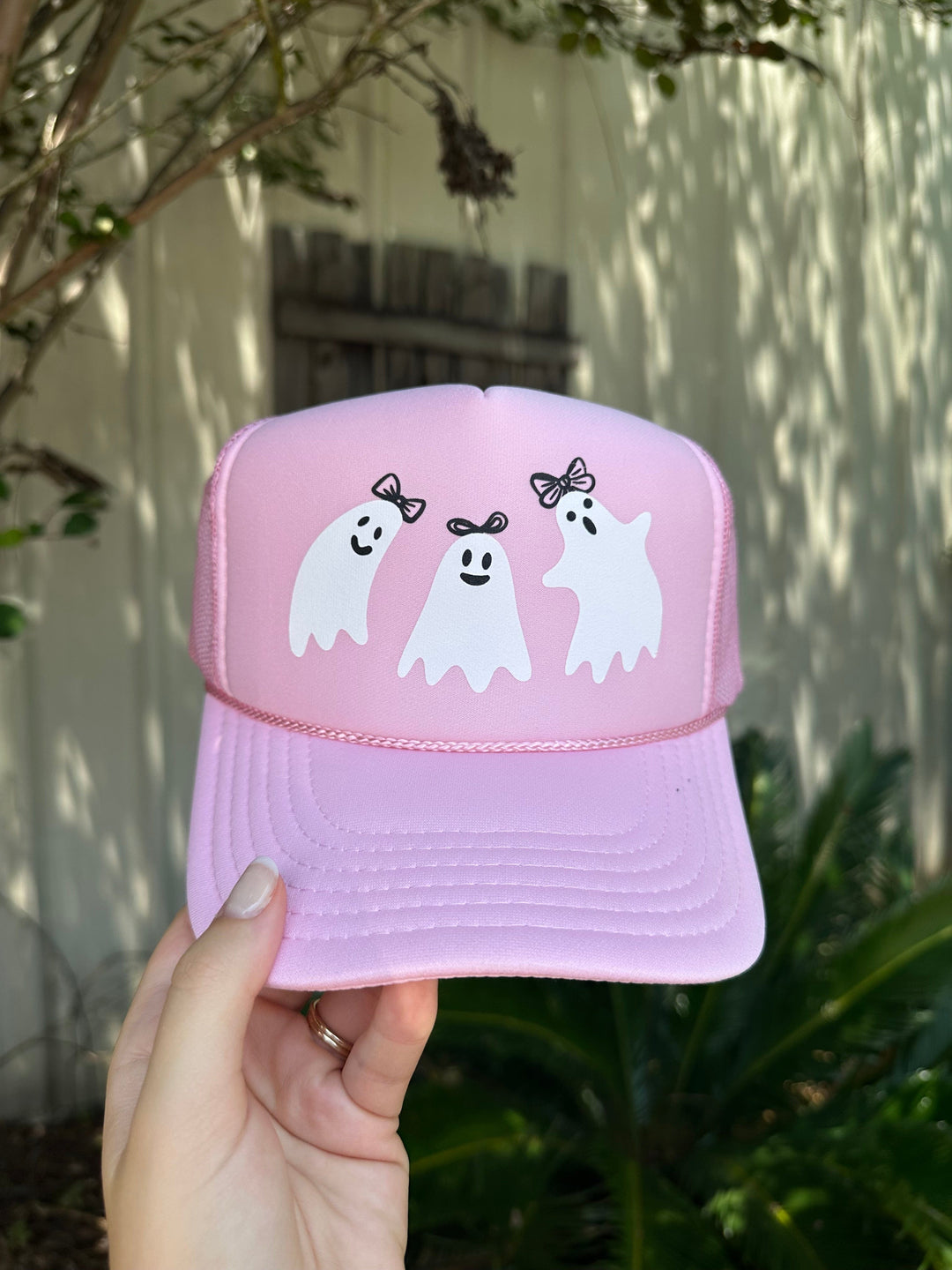 Pretty Ghouls Light Pink Trucker Hat