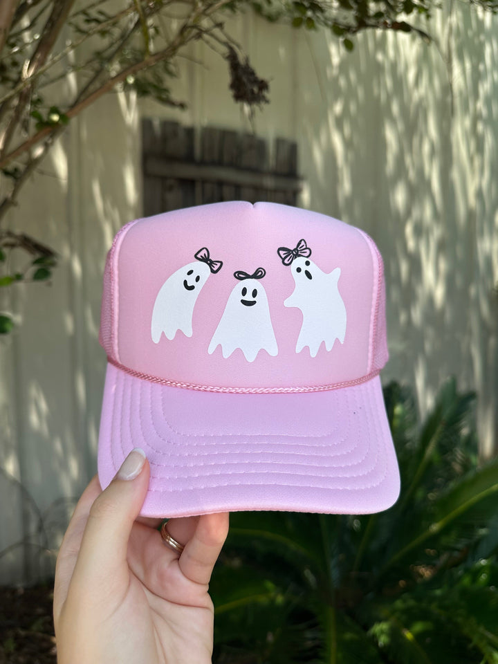 Pretty Ghouls Light Pink Trucker Hat