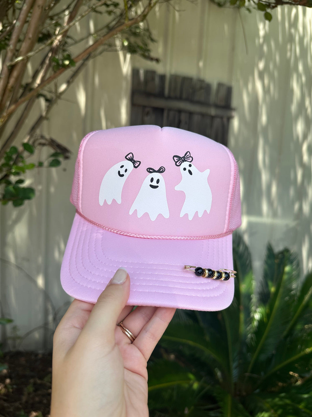 Pretty Ghouls Light Pink Trucker Hat