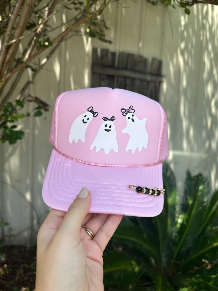 Pretty Ghouls Light Pink Trucker Hat