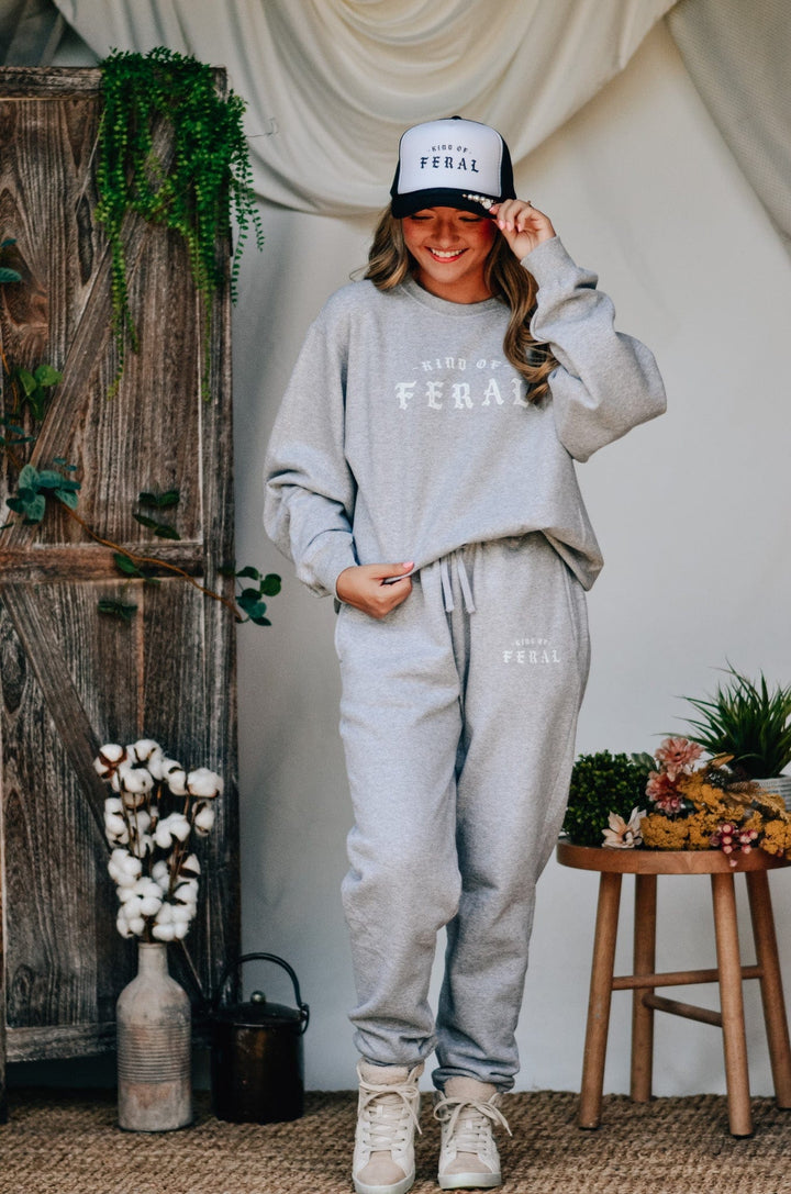 Kind of Feral Grey Sweatshirt