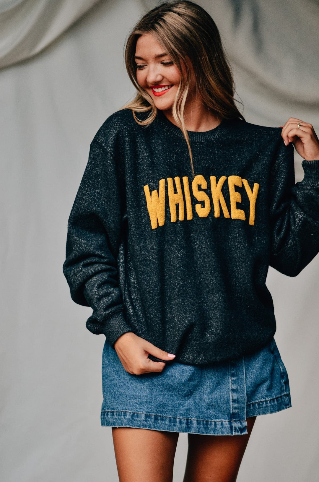 Whiskey Knit Sweatshirt