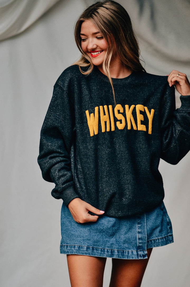 Whiskey Knit Sweatshirt