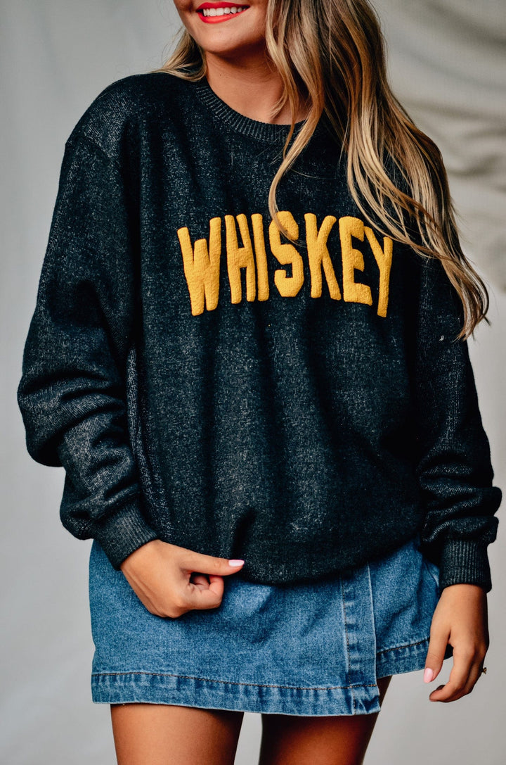 Whiskey Knit Sweatshirt