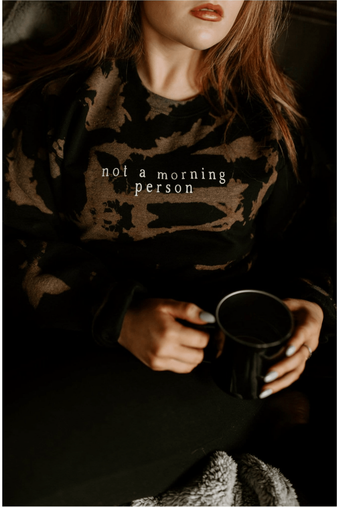 Not a Morning Person Black Bomba Sweatshirt