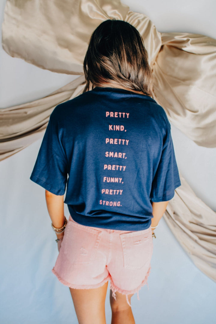 Aim To Be Pretty Navy Tee