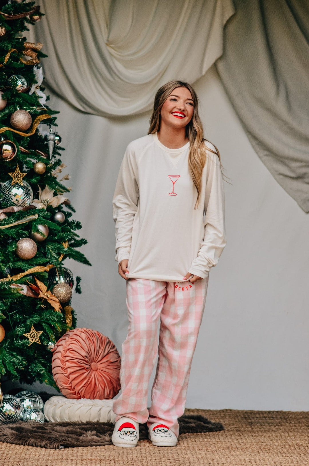 Merry Little Cocktail Plaid Pants