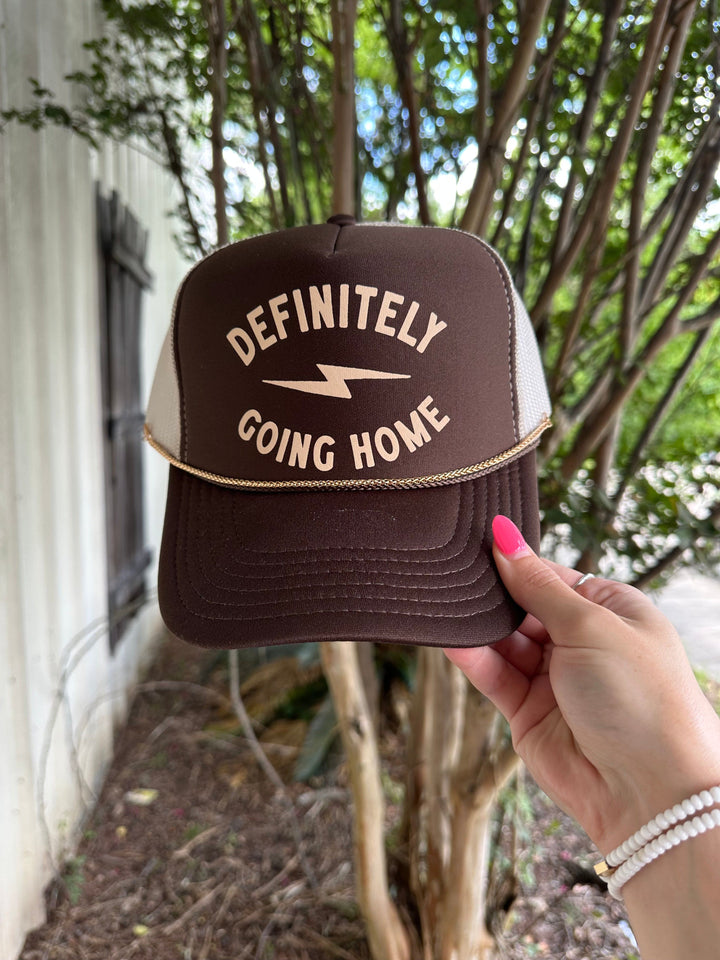 Definitely Going Home Brown/Tan Trucker Hat
