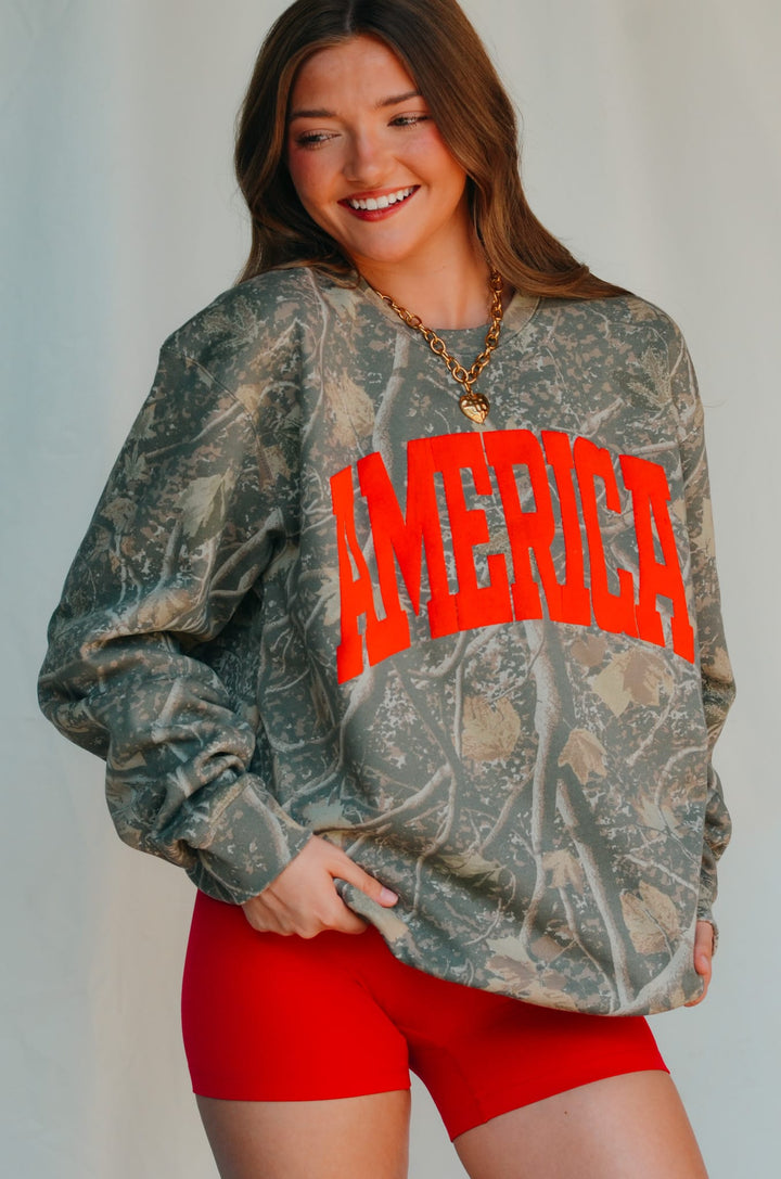 America Camo Sweatshirt
