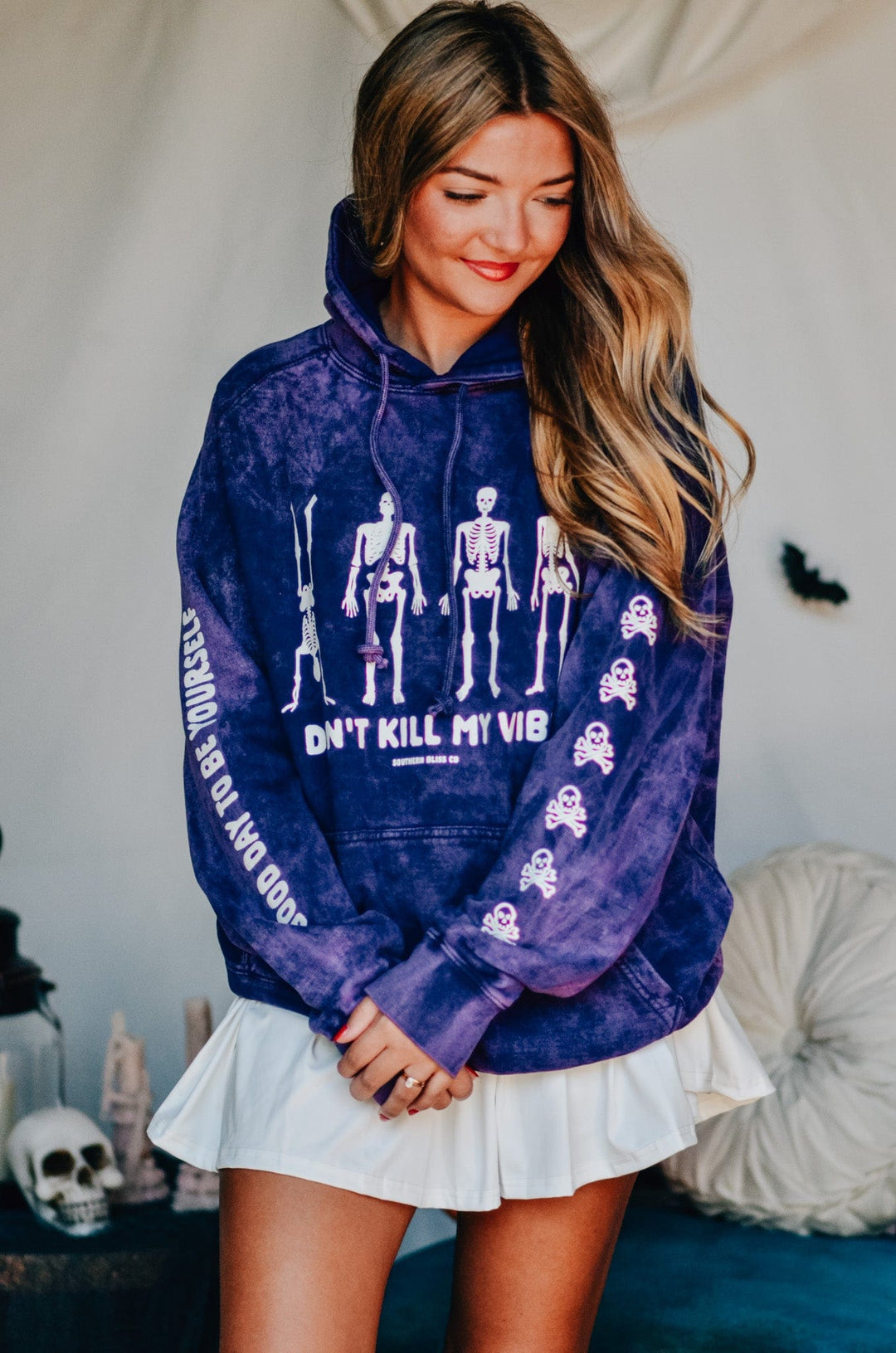 Dont Kill My Vibe Purple Cloud Hoodie