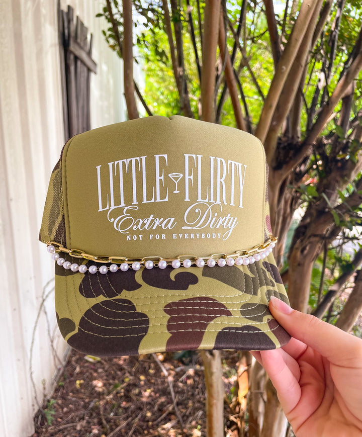 Little Flirty Two Toned Camo Trucker