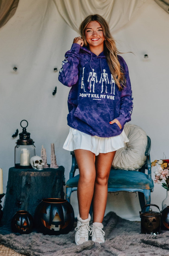 Dont Kill My Vibe Purple Cloud Hoodie