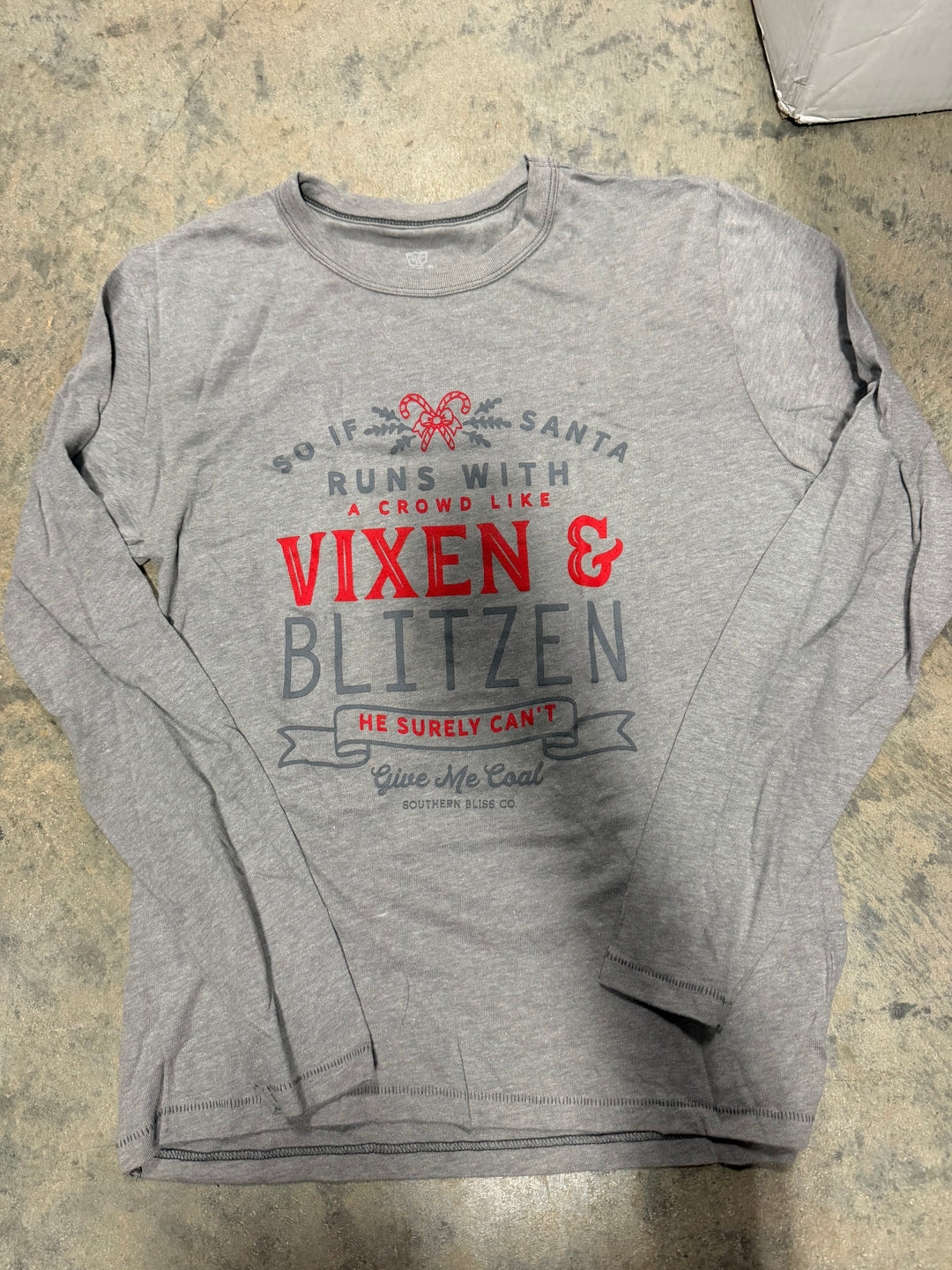 Vixen and Blitzen Gray Longsleeve
